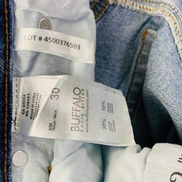 Buffalo David Bitton Payton High-Rise Rigid Girlfriend Jeans Tie Dye Heart 30 - Picture 10 of 11